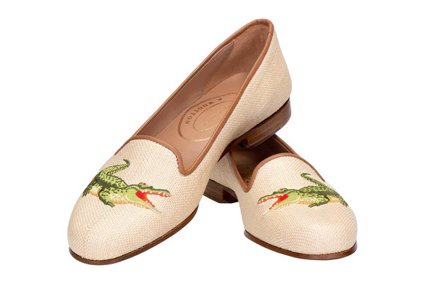 Gator Slipper in Natural | Over The Moon