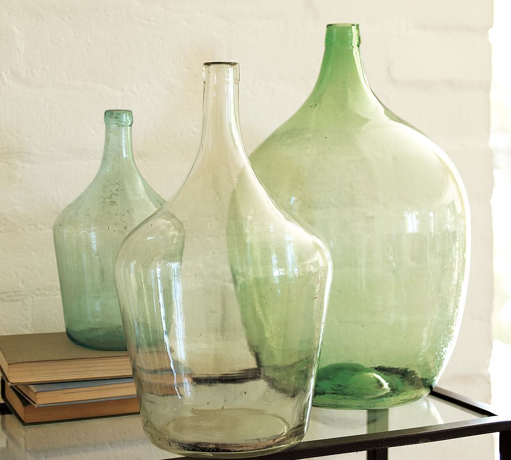 Vintage Glass Wine Bottle Vases | Pottery Barn (US)