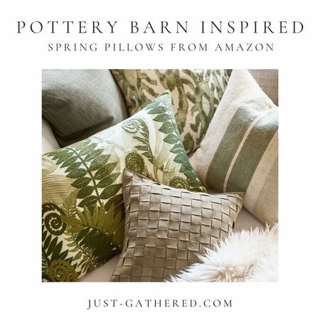 Even though the temps are cold, I’m dreaming of spring with these pottery barn earthy green pillows! Unfortunately I can’t spend $400+ on 4 pillows so I gathered some of my faves from Amazon ranging from $10-23

#LTKsalealert #LTKhome #LTKGiftGuide
