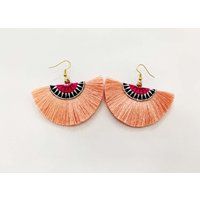 Tassel Earrings, Hmong Fan Earrings - 29 | Etsy (US)
