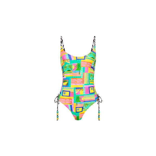 Ruched Tie Side Cheeky One Piece - Sun Honey | Kulani Kinis US