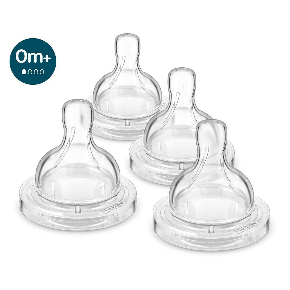 Philips Avent 4pk Anti-Colic Baby Bottle Nipple - Flow 1 | Target