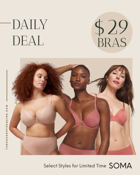 Shop Soma Bra Event! Select styles $29!