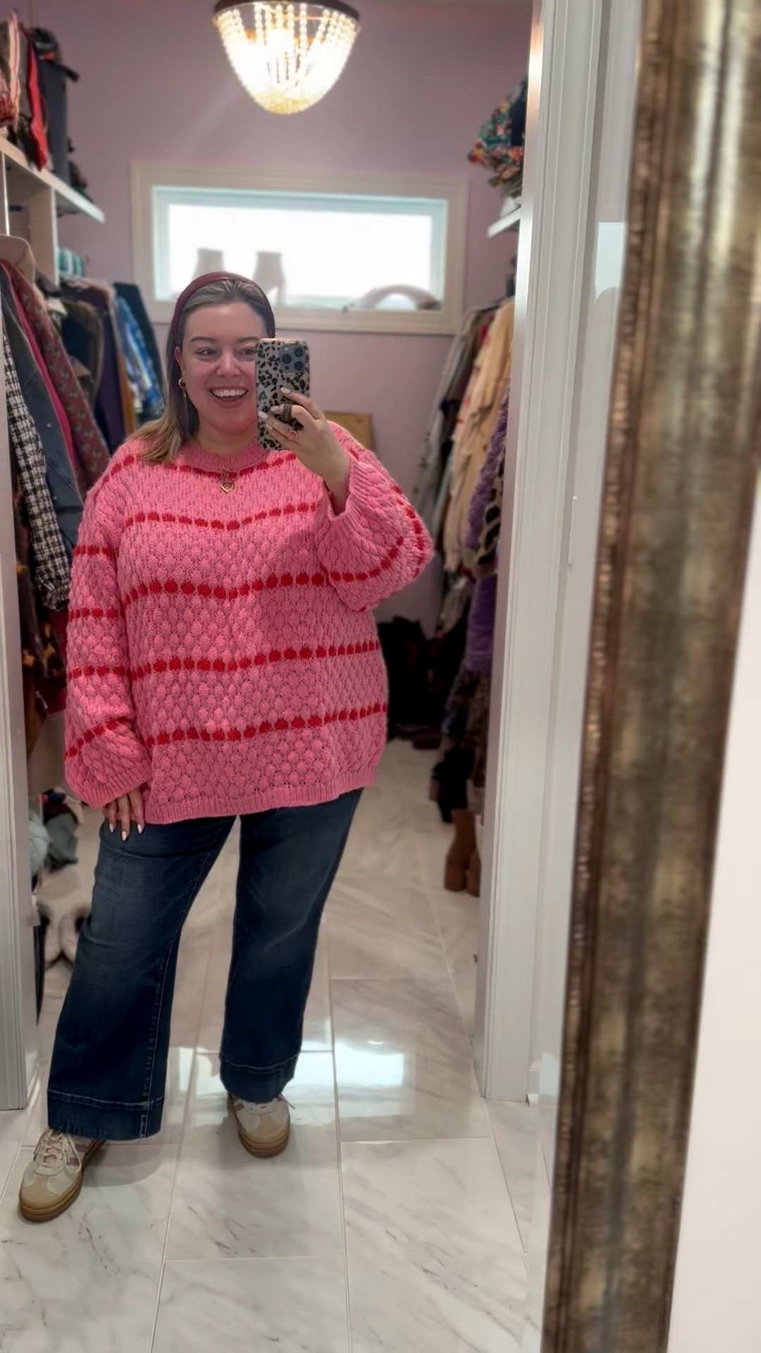 Wearing this bubble texture sweater from Ulla Popken today and I loveee how it feels! Perfect for V Day and to transition to spring. Code OLIVIAULLA saves you 35%! 

#LTKSaleAlert #LTKootd #LTKPlusSize