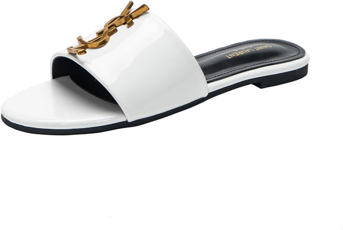 Women'S Comfort Slide Sandals Fashion Strap Lightweight Flat Sandals For Park Walking | Amazon (US)