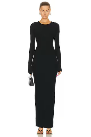 Long Sleeve Crewneck Maxi Dress | FWRD 