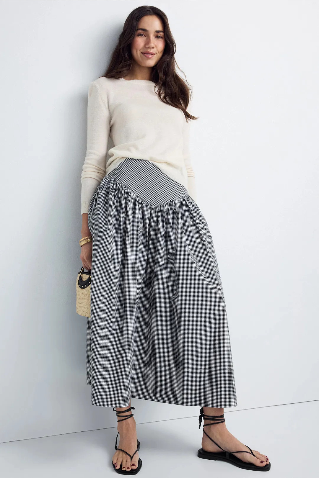 Ronny Kobo x RTR A-Line Poplin Skirt | Rent the Runway