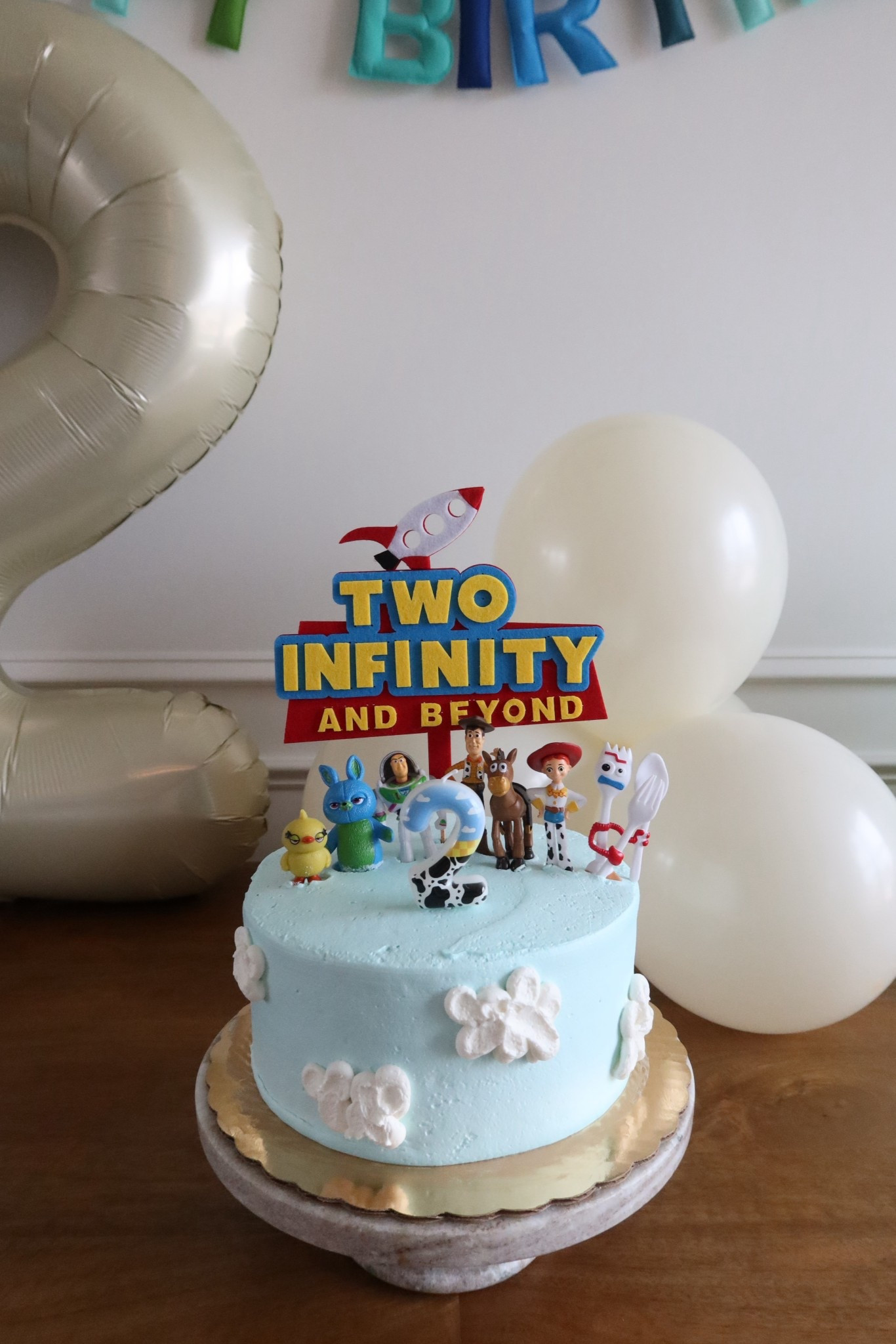 Second birthday cake decoration Toy story theme