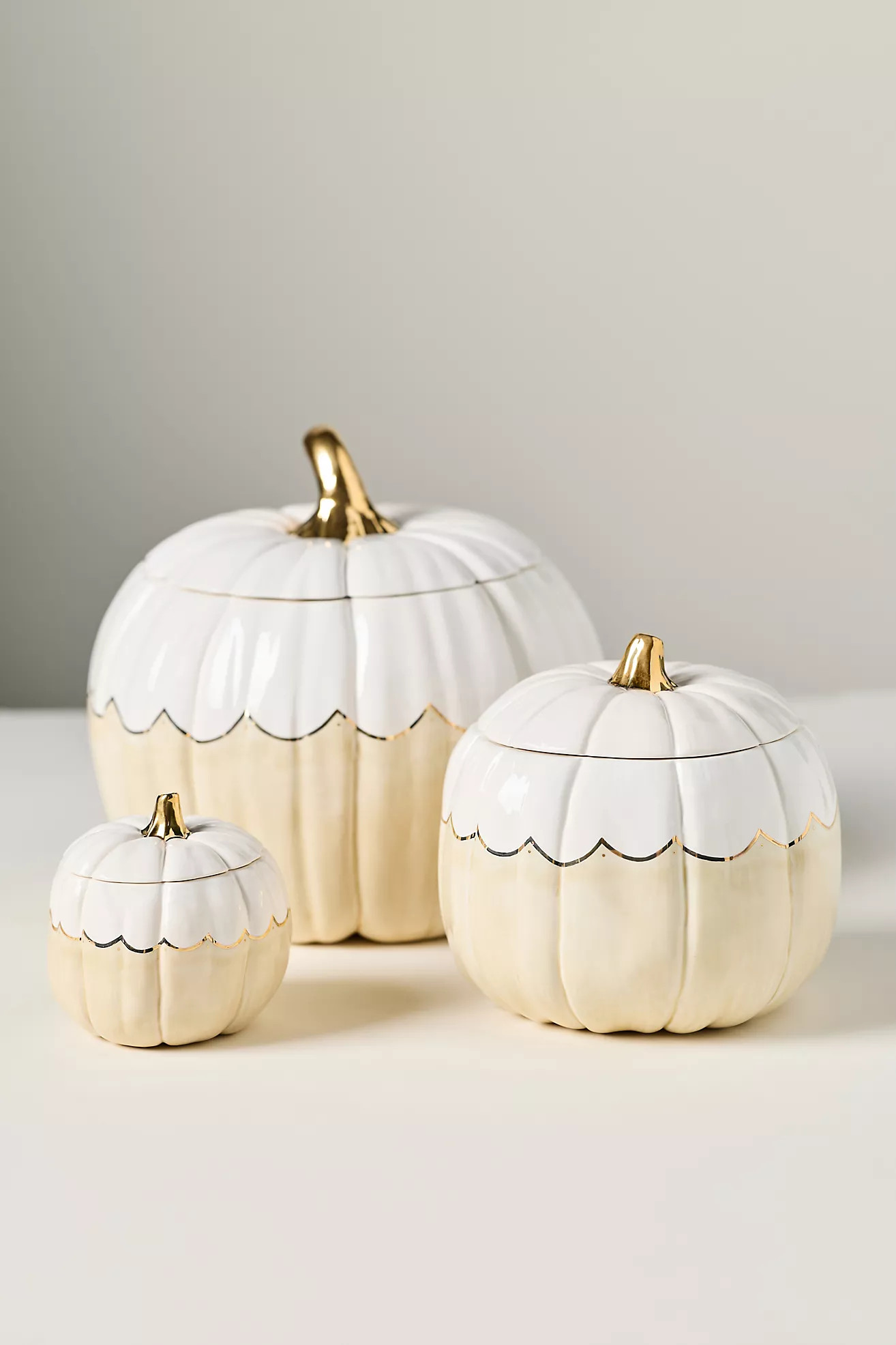 Scallop Ceramic Pumpkin Vessel | Anthropologie (US)