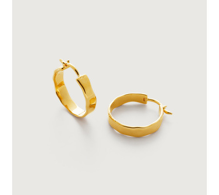 Siren Muse Wave Small Hoop Earrings | Monica Vinader (Global)