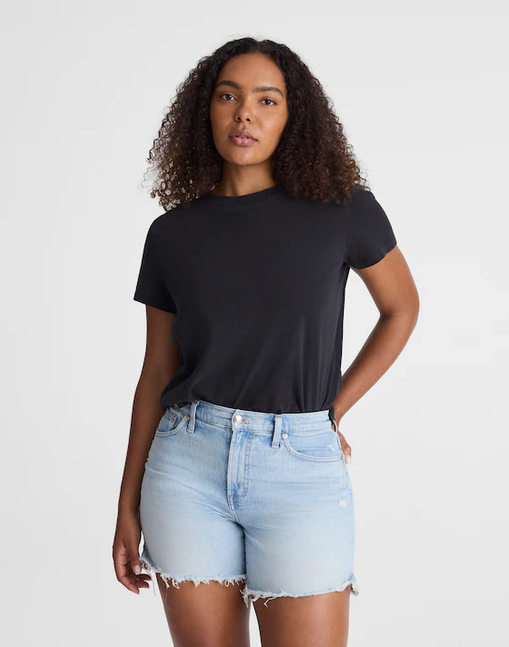The Curvy Perfect Vintage Mid-Length Jean Short | Madewell