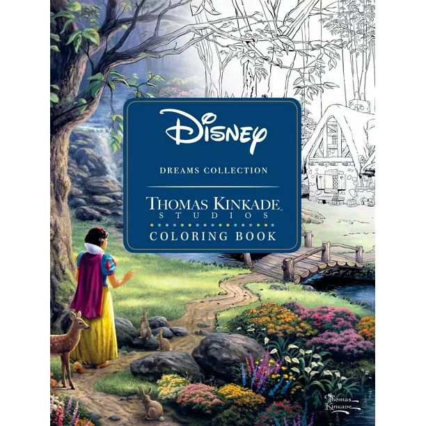 Disney Dreams Collection Thomas Kinkade Studios Coloring Book (Paperback) | Walmart (US)