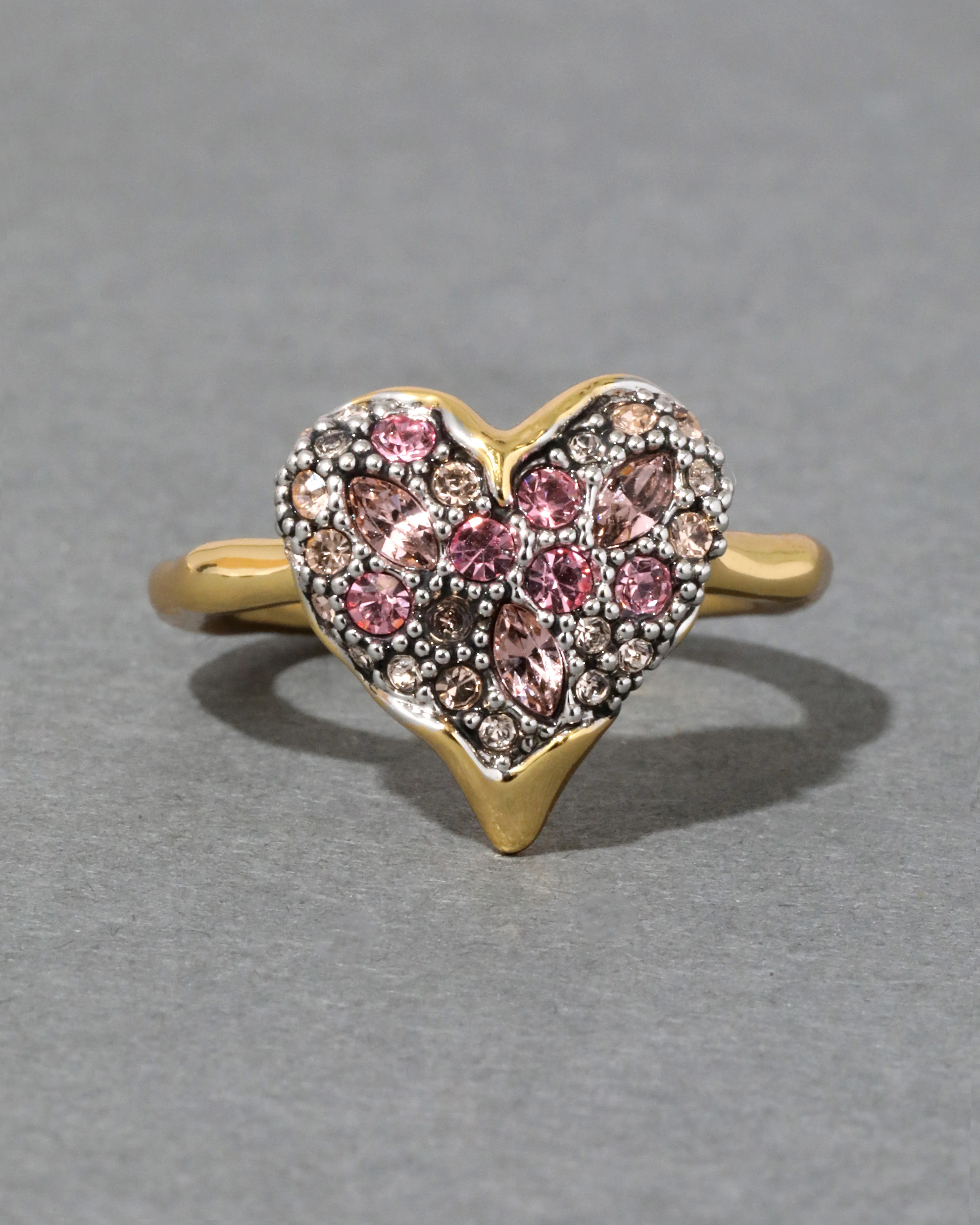 Solanales Crystal Heart Ring- Petal | Alexis Bittar