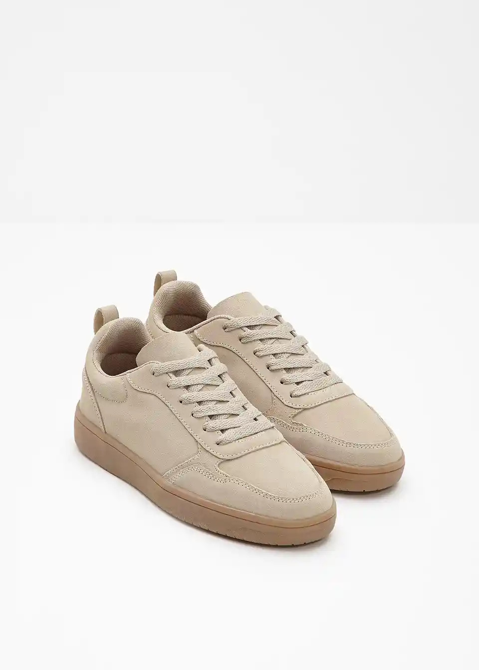 Sportlicher Sneaker aus Veloursleder - beige - Damen | bonprix | Bonprix DE