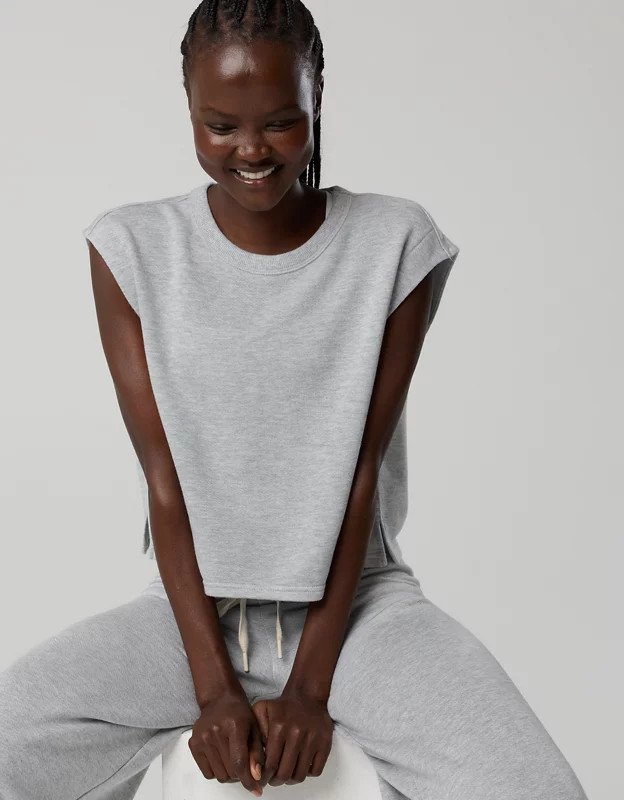 OFFLINE By Aerie Keep It 100 Terry Muscle T-Shirt | Aerie