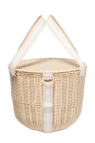 Sunnylife Round Picnic Cooler Basket in Le Weekend Natural from Revolve.com | Revolve Clothing (Global)