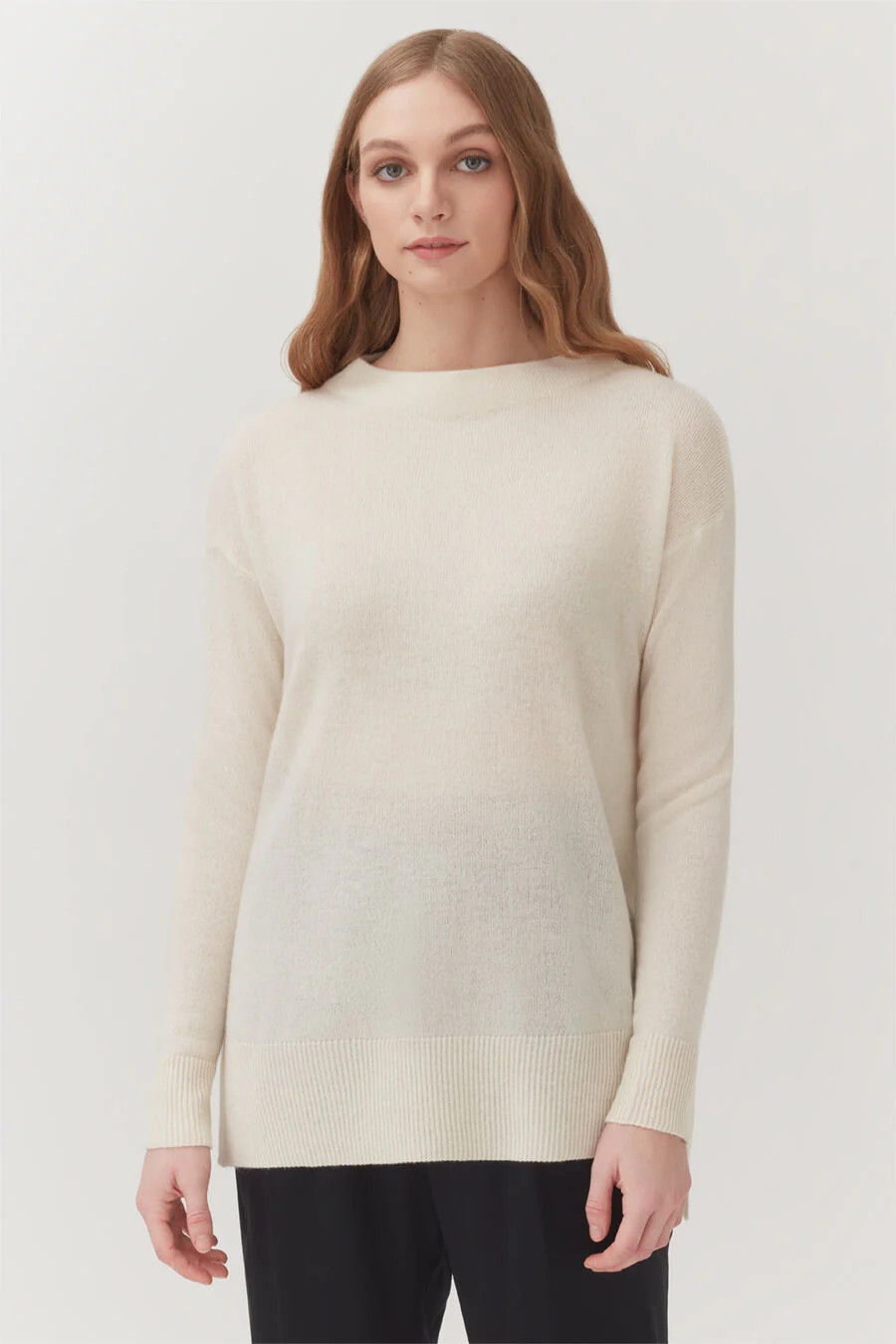 Single-Origin Cashmere Funnel Neck Sweater | Cuyana