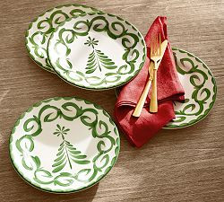 Puebla Porcelain Tree Salad Plates - Set of 4 | Pottery Barn (US)