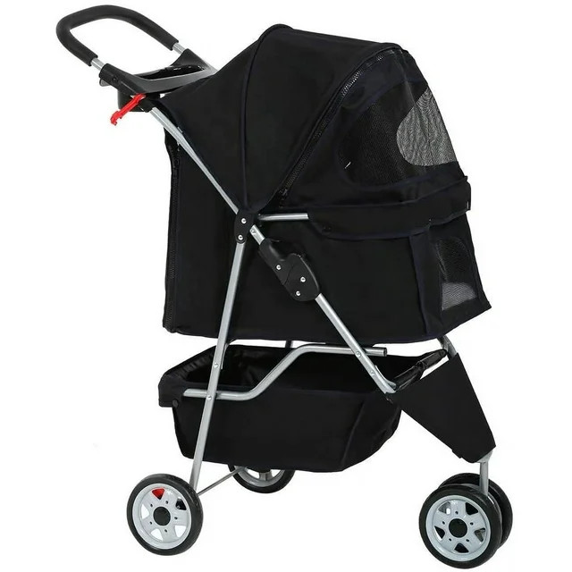 Bestpet Pet Stroller, 3 Wheels, Travel Folding Carrier T13 | Walmart (US)