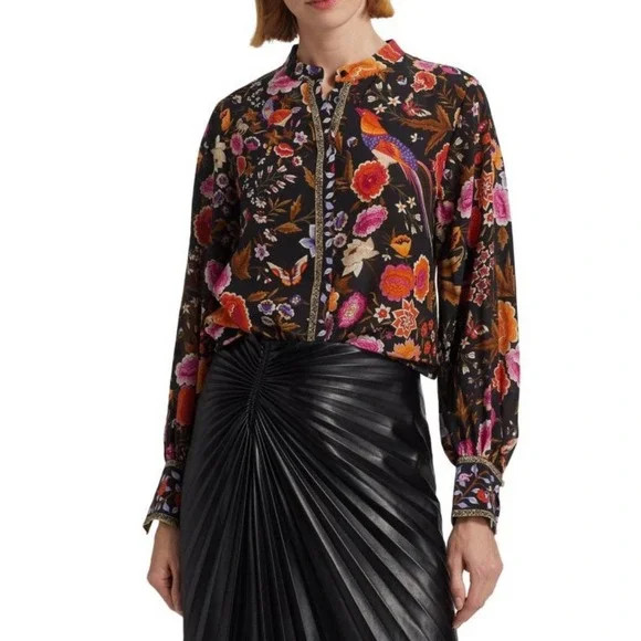 Kobi Halperin Floral Songbird Fionna blouse silk size S NWT RP $448 GORGEOUS NEW | Poshmark