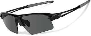 Black with Gray Lenses Wrap-Around Sports Sunglasses #T99112112 | Zenni Optical | Zenni Optical (US & CA)