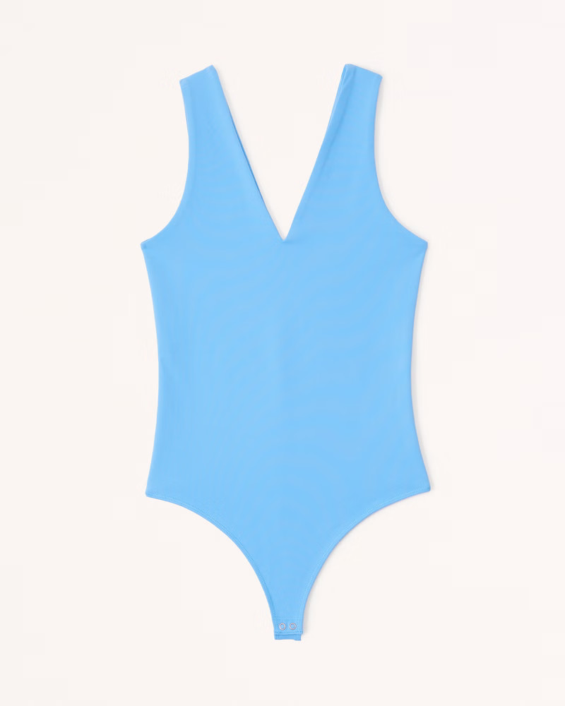 Seamless Fabric V-Neck Bodysuit | Abercrombie & Fitch (US)