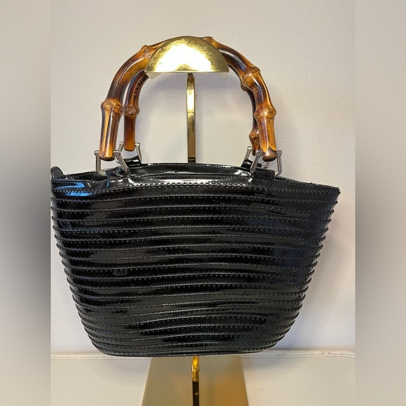 Gucci Bamboo Handles Patent Leather Mini | Poshmark
