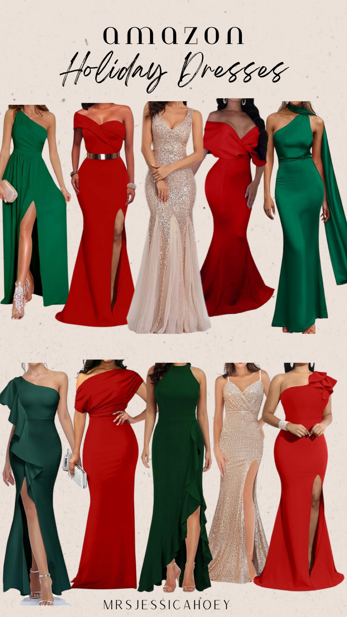 Women’s formal dresses. Christmas party dress. Holiday party dresses. Holiday outfit. Long elegant classy dresses for women. Red green gold dresses. 

#LTKSeasonal #LTKparties #LTKHoliday