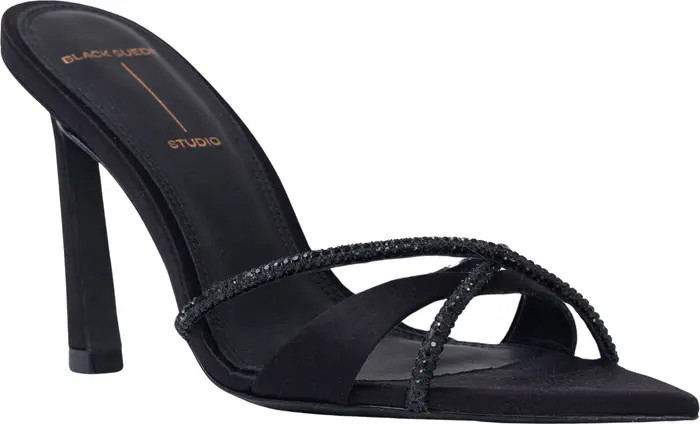 BLACK SUEDE STUDIO Sienna 85 Pointed Toe Slide Sandal (Women) | Nordstrom | Nordstrom