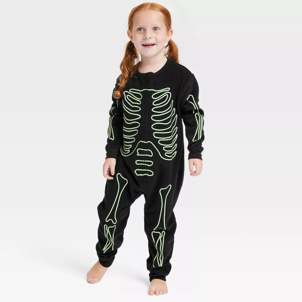 Toddler Glow-In-The-Dark Skeleton Halloween Matching Family Union Suit - Hyde And EEK! Boutique... | Target