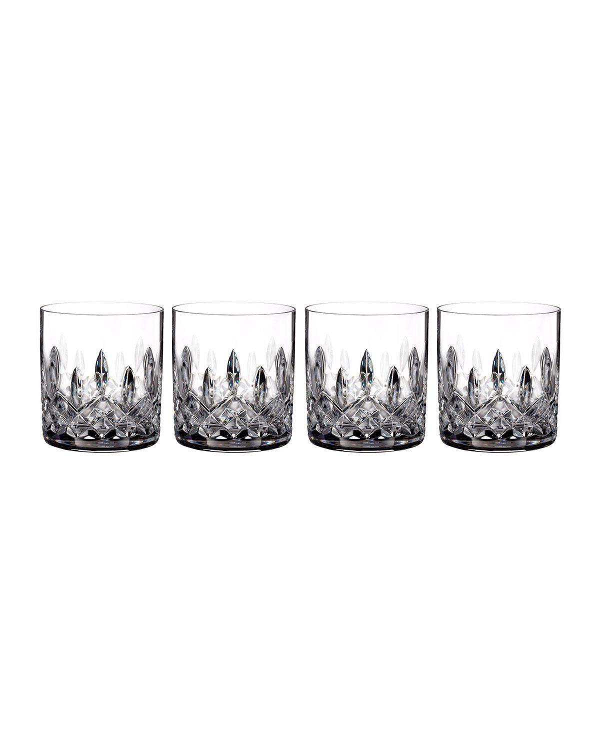 Lismore Straight-Sided Double Old-Fashioned Glasses, Set of 4 | Neiman Marcus