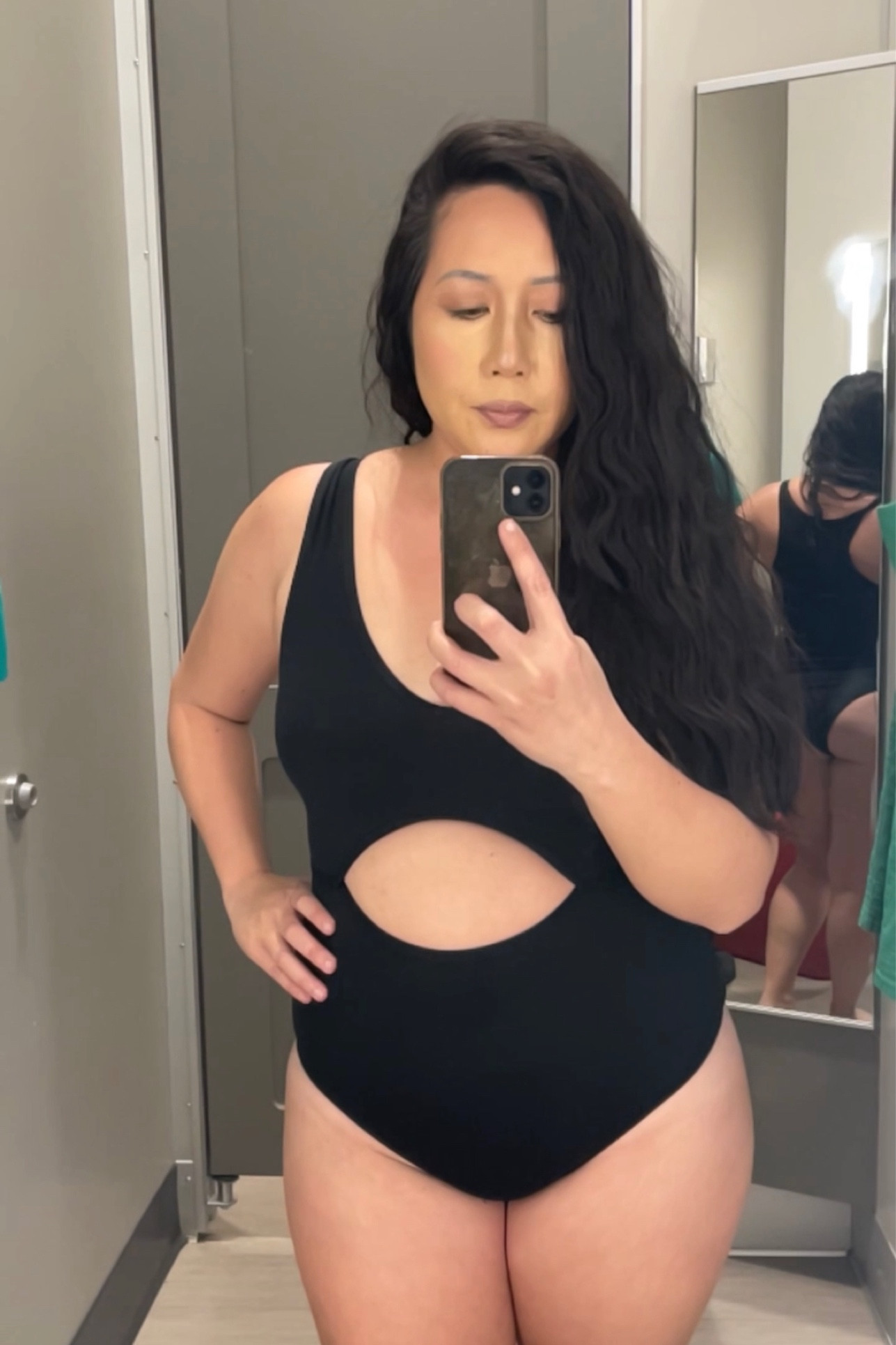 Flattering bodysuit from target with a peek-a-book cutout. Flattering on midsize bodies.

#LTKunder50 #LTKcurves #LTKstyletip