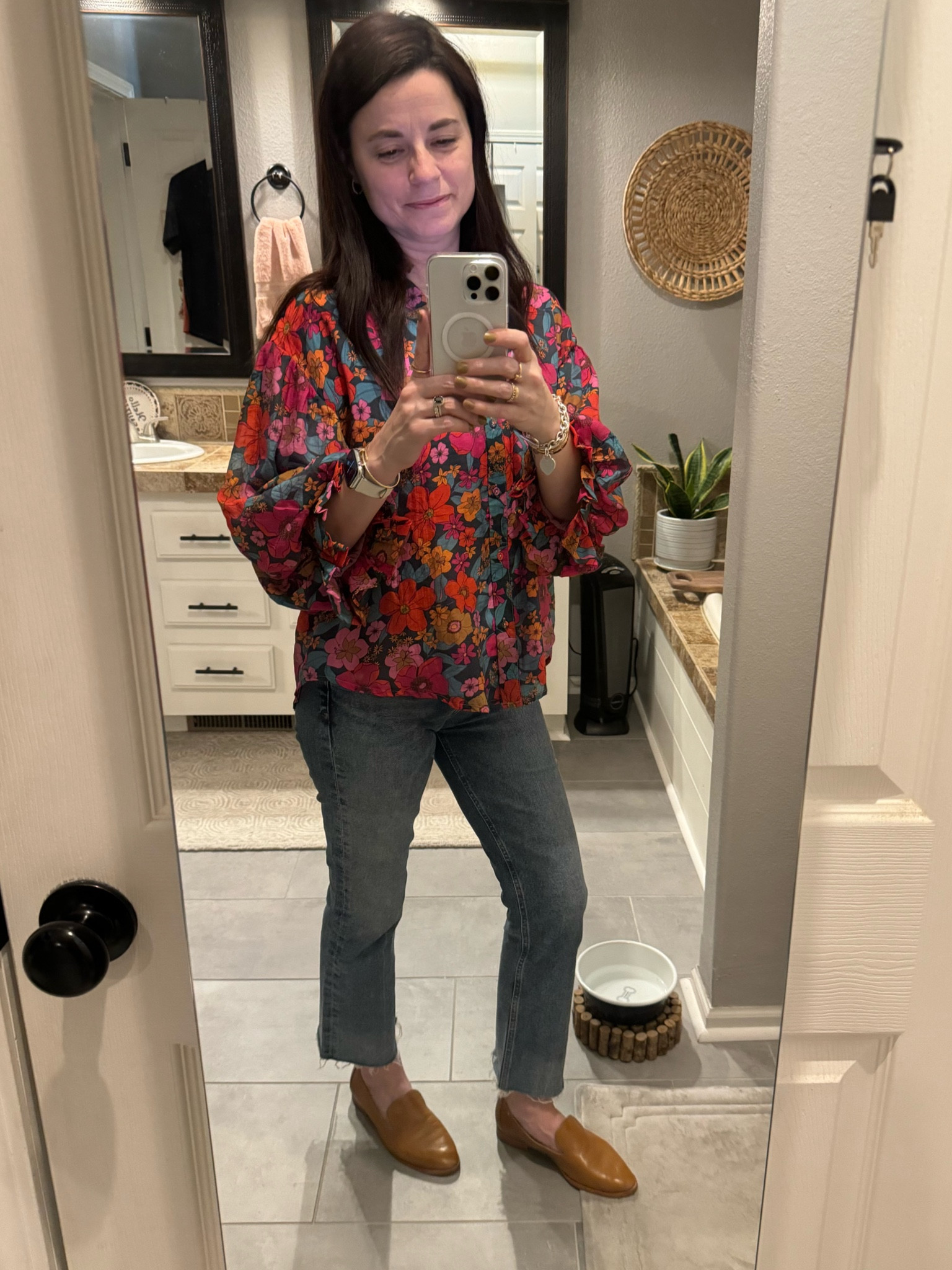 I am loving this fall weather - it is the perfect opportunity for leather loafers and a flowy top!

#LTKSeasonal #LTKstyletip #LTKshoecrush