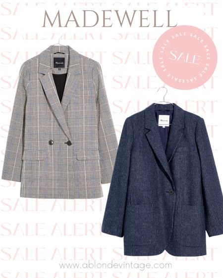 Madewell #ltkfall sale blazers are per free cut for styling over dresses with knee high boots and booties!

#LTKSale #LTKsalealert #LTKunder100
