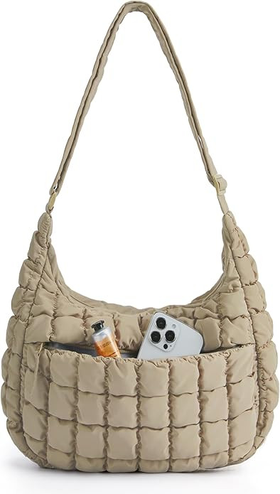 BAGSMART Quilted Crossbody Bag for Women, Lightweight Puffer Purse for Travel, Daily Use & Work |... | Amazon (US)