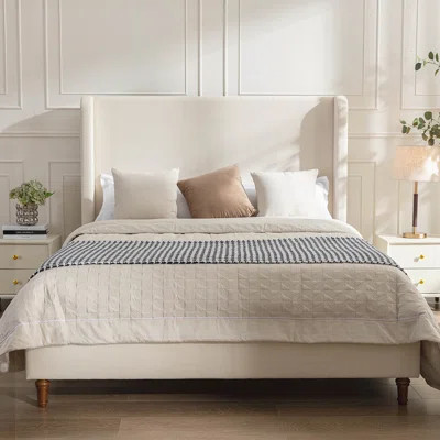 Mozter Upholstered Wingback Bed | Wayfair Professional
