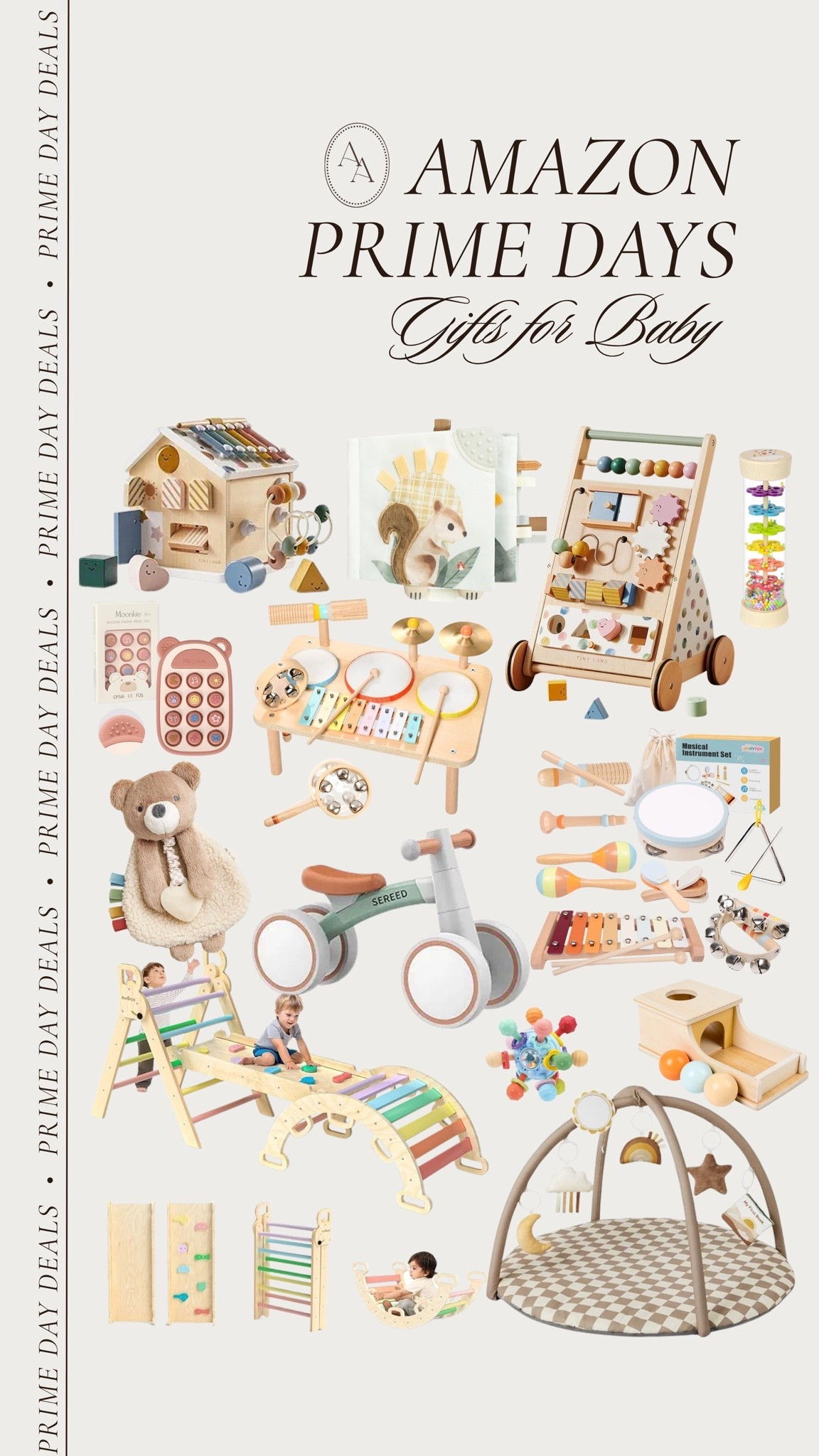 Gift ideas for baby that are all on sale for Amazon Prime Days! Great developmental play toys & activities to gift a baby!

Amazon big deal days || baby toys || developmental toys || boy mom || toys on sale || Amazon toys