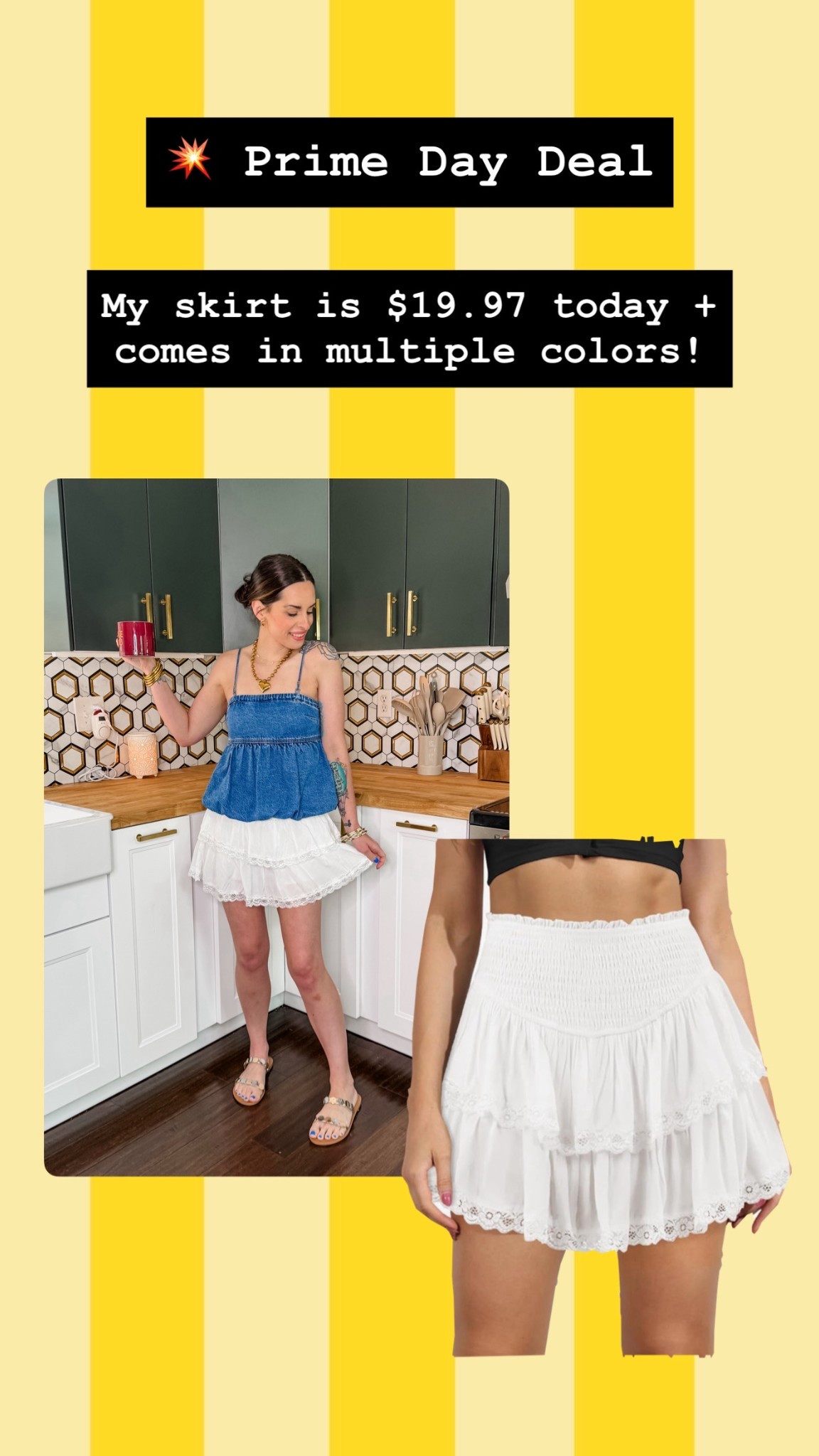 💥 PRIME DAY DEAL

My skirt is perfect for now and Fall layering with an oversized sweaters. 

True to size fit

#primeday

#LTKSaleAlert #LTKStyleTip #LTKFindsUnder50