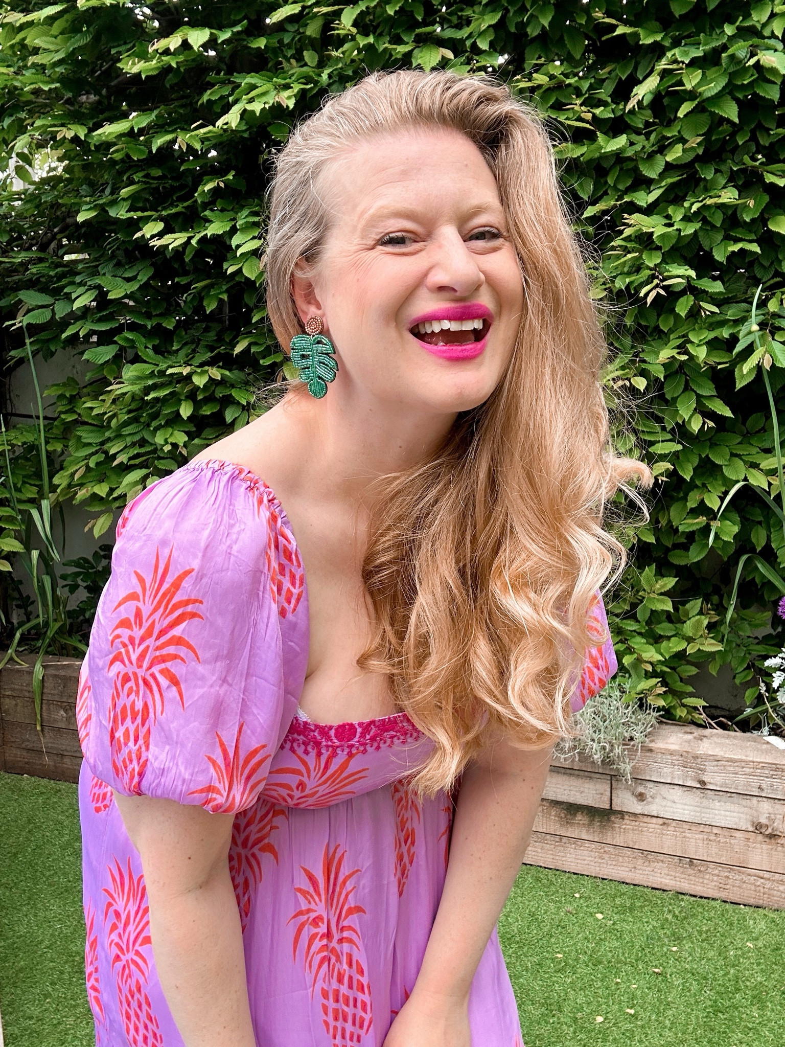 Pretty as a pink pineapple, from
monsoon. 

#LTKmidsize #LTKsummer #LTKstyletip