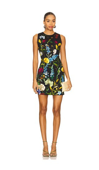 Alice + Olivia Wynell A-line Mini Dress in Black. - size 10 | Revolve Clothing (Global)
