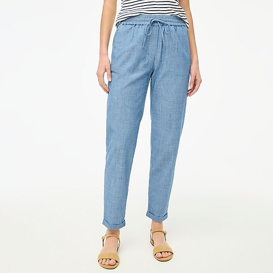 Petite Linen-cotton drawstring pantItem AL656 | J.Crew Factory