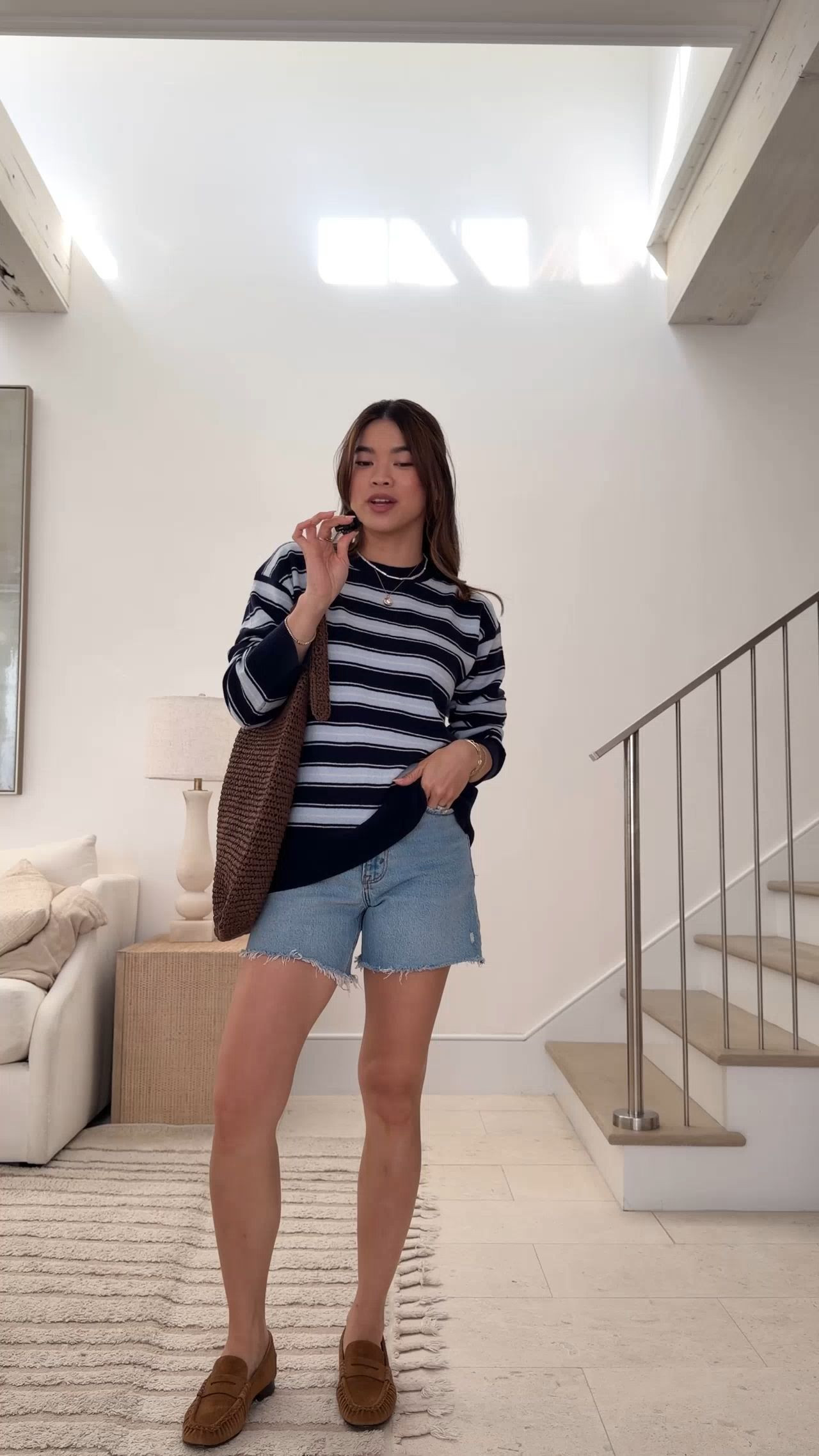 Sizing info:
•shorts size 24
•top size XS

petite fashion, get dressed with me, outfit inspiration, ootd, nashville outfit, Nashville influencer, petite style, vacation style, casual outfits, mom style, petite shorts, spring outfits, spring outfit info, spring shorts, spring outfit idea, spring top, spring bag, spring sweater, spring shoes, denim shorts 
@Aritzia 

#LTKootd #LTKSeasonal #LTKPetite