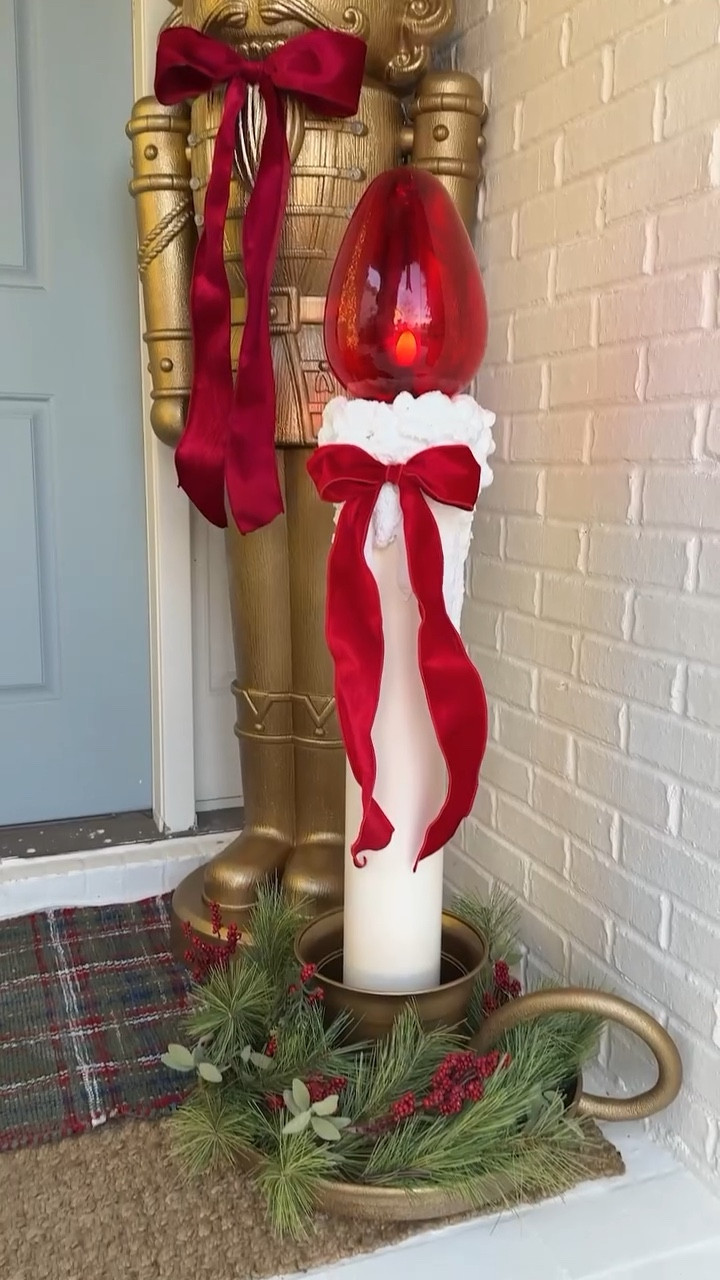 DIY giant candle, DIY Christmas candle, DIY Christmas decorations

#LTKHome #LTKSeasonal #LTKHoliday