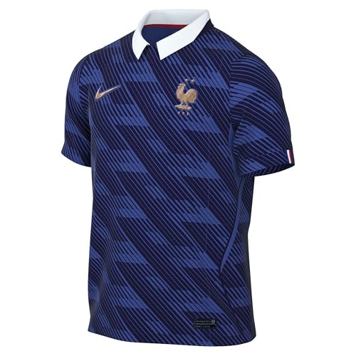 Nike Men’s France 2026 Home Stadium Dri-FIT Soccer Jersey (Small, Royal/White/Metallic Copper) | Amazon (US)