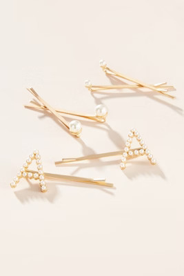 Monogram Pearl Bobby Pin Set | Anthropologie (US)