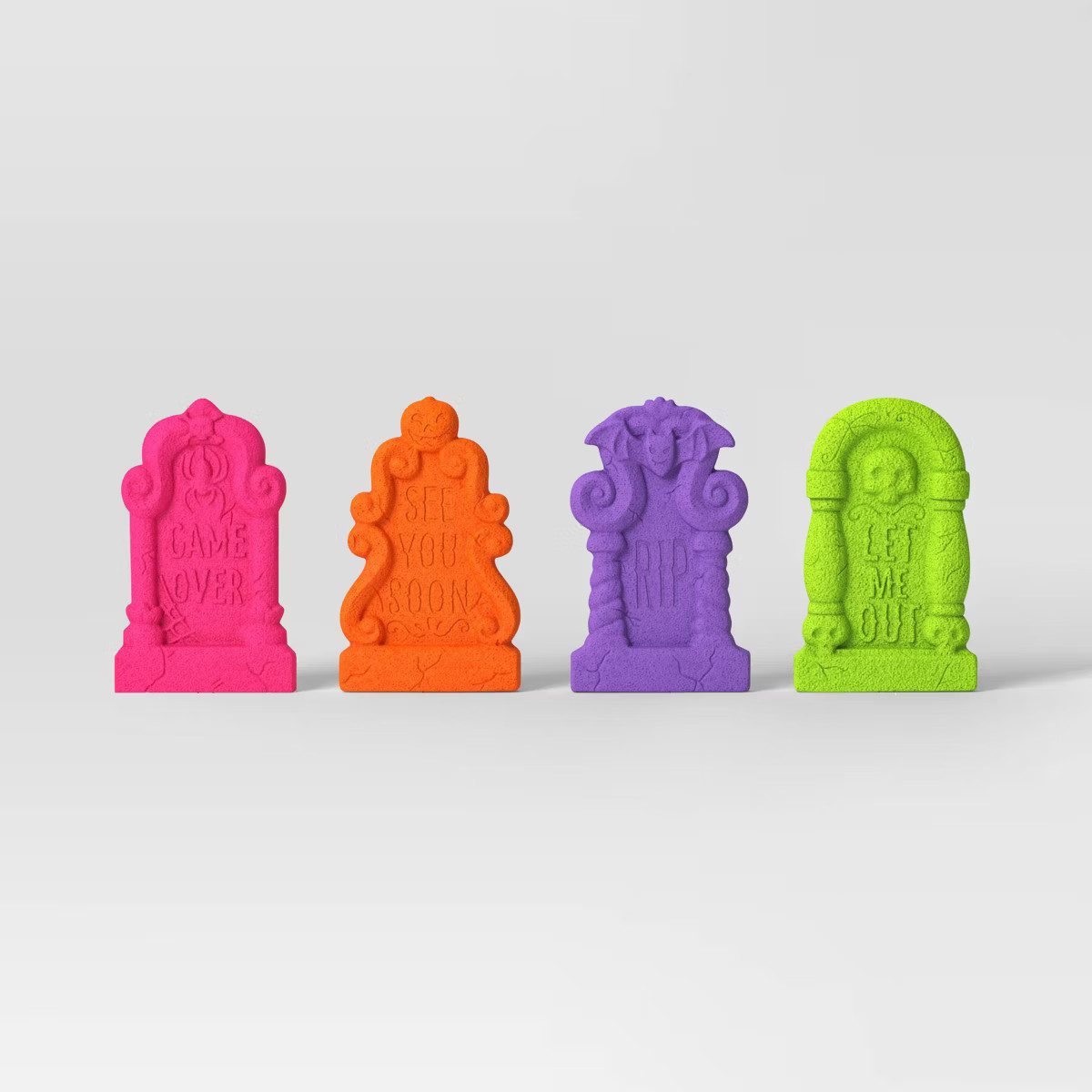 4pk Halloween Foam Tombstones Bright Colors - Hyde & EEK! Boutique™ | Target