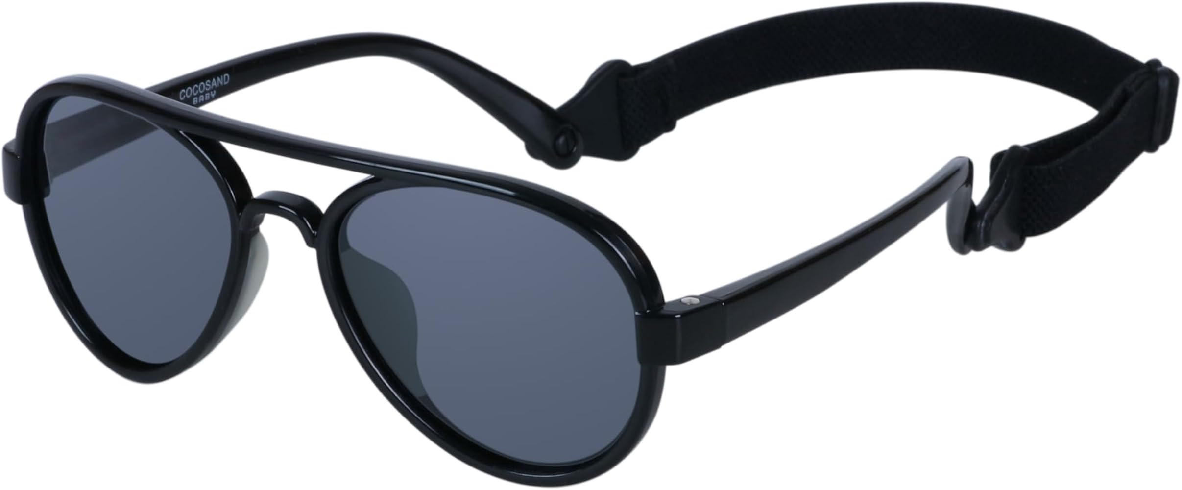 COCOSAND Baby Boys Girls Aviator Sunglasses with Strap Polarized Flexible Retro Pilot for Infants... | Amazon (US)