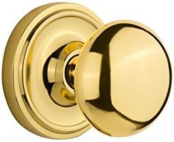 Nostalgic Warehouse 716826 Classic Rosette with New York Door Knob, Passage - 2.375", Unlacquered... | Amazon (US)