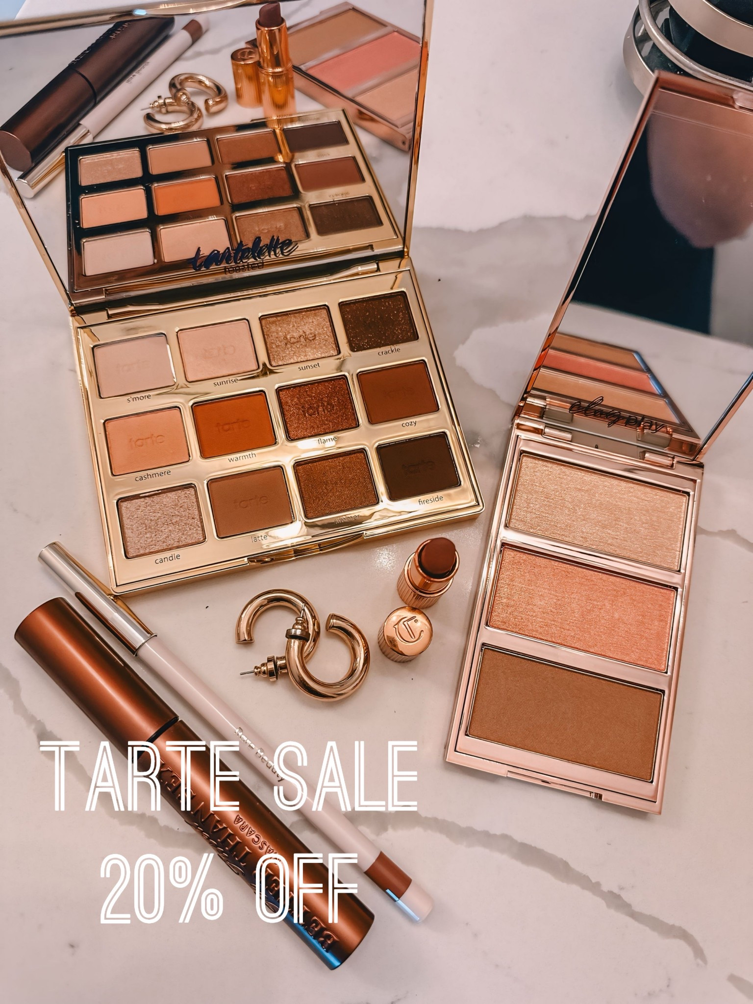 Tarte sale - take 20% OFF 
Sephora sale 
Tarte eyeshadow pallwte on sale 

#LTKSaleAlert #LTKSpringSale #LTKBeauty