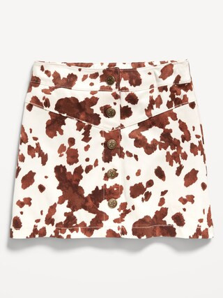 Button-Front Faux-Suede Skirt for Toddler Girls | Old Navy (US)